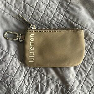 NEW unused Lululemon Tan Mini Pouch